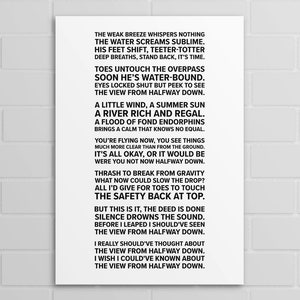 Bojack - The View From Halfway Down Poem (A5, A4, A3 Poster oder Druck)