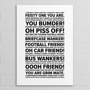 Inbetweeners Quotes (A5, A4, A3 poster or print)