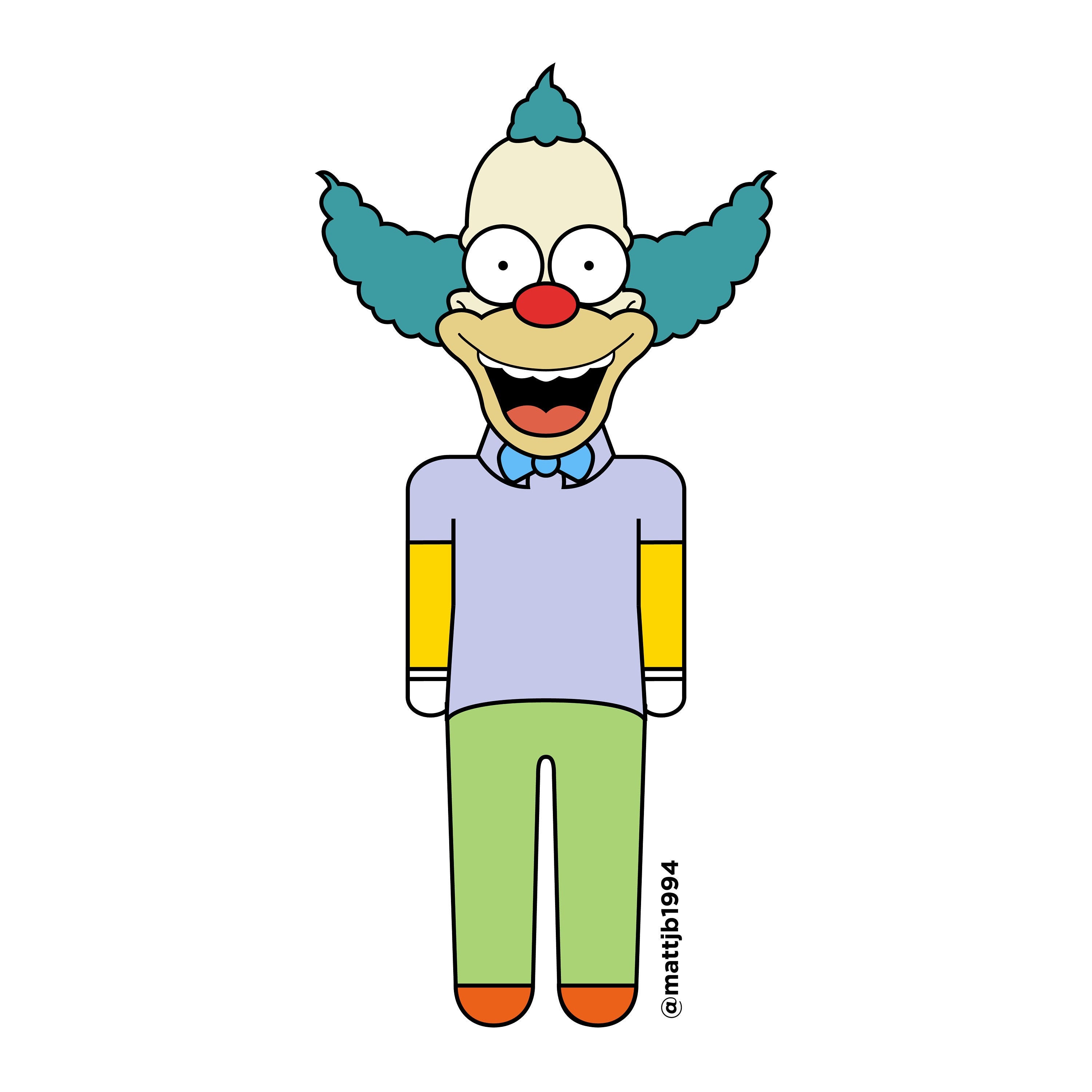 Krusty Le Clown Avec Une Casquette Krusty le clown - Etsy France