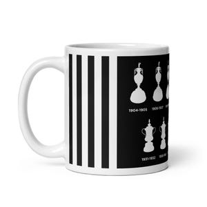 Newcastle United Football Club Trophies White glossy mug