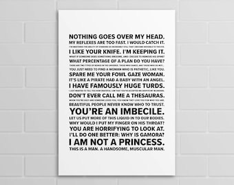 Drax Quotes (A5, A4, A3 poster or print)