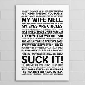 Taskmaster Series 7 James Acaster Zitate (A5, A4, A3 Poster oder Druck)