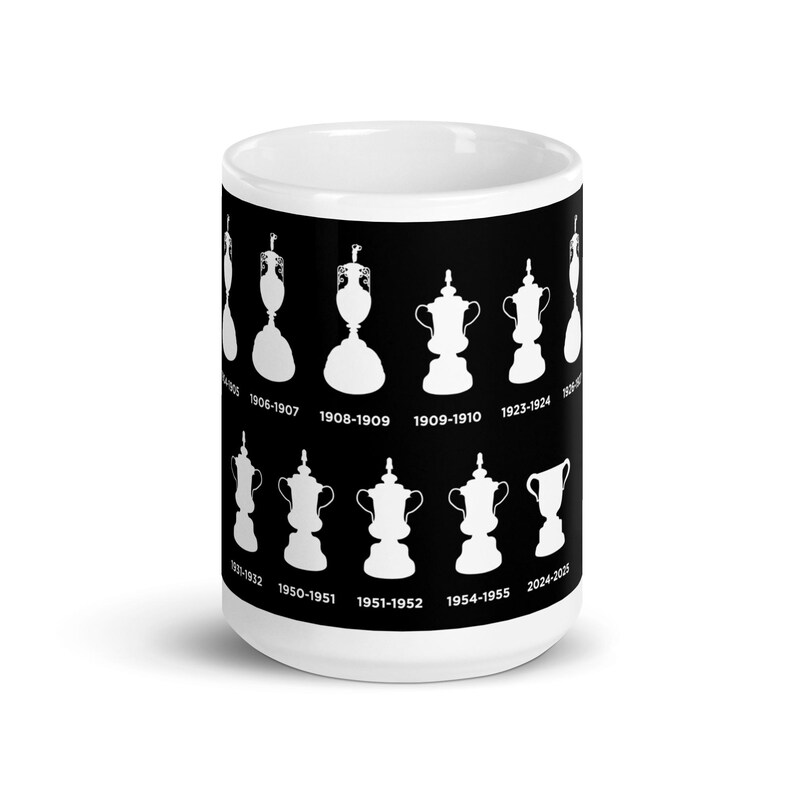 Newcastle United Football Club Trophies White glossy mug