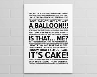 Citas de gatitos / Fantasmas (póster o impresión A5, A4, A3)