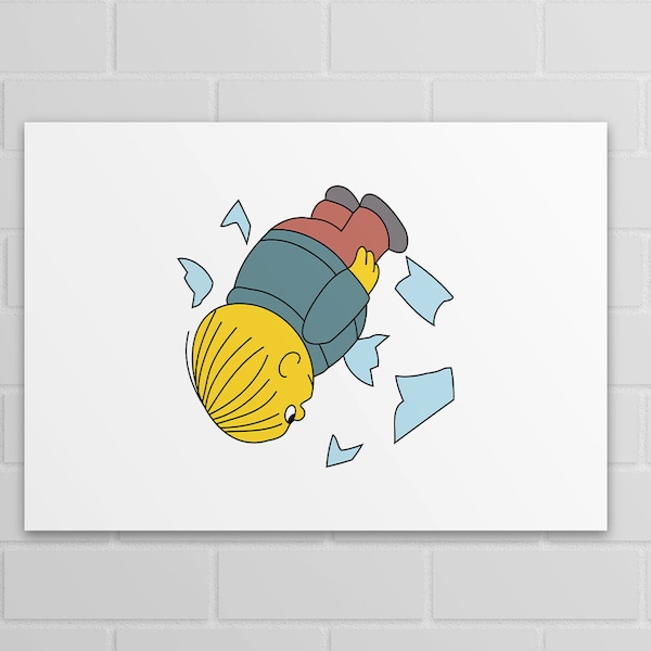 Ralph Through The Window | Simpsons | Ralph Wiggum (A5, A4, A3 poster or print)