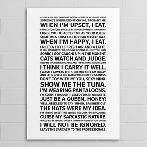 Salem Quotes | Sabrina The Teenage Witch (A5, A4, A3 poster or print)