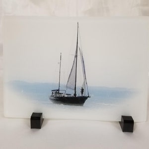 Custom Photo on Frosted Glass Panel: Personalized Art, 5x7