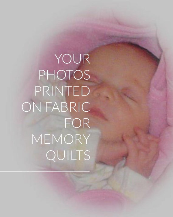 Custom Photo Quilt Squares: Personalized Fabric Panels for Memory Quilts