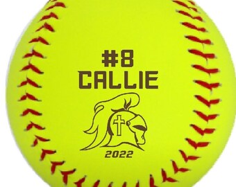 Engraved Softballs