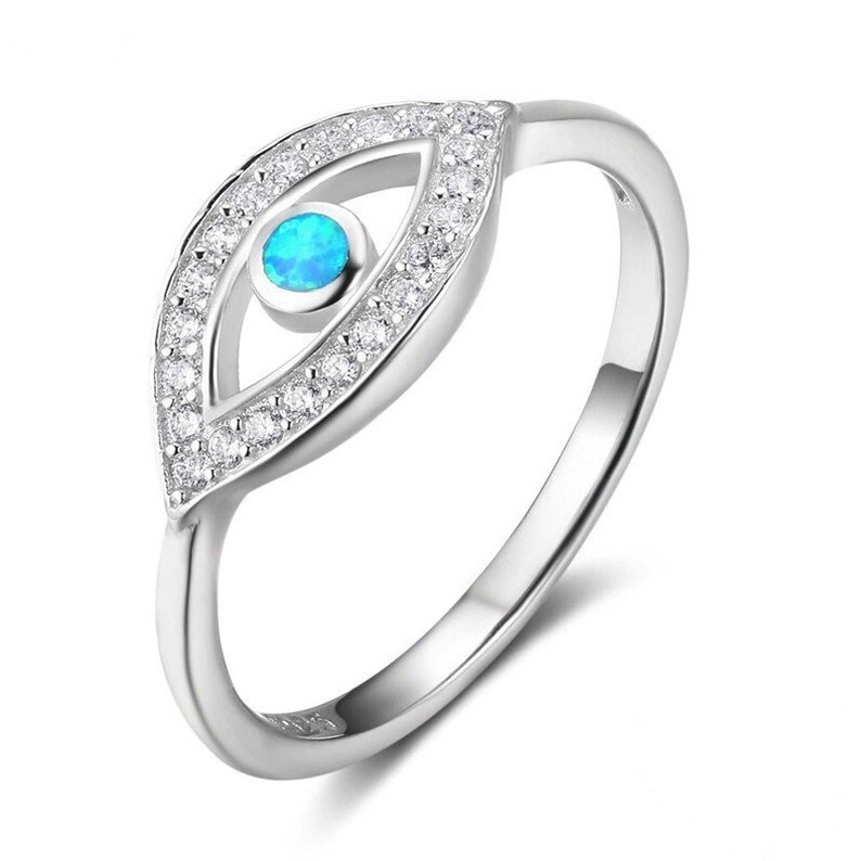 Hamsa Evil Eye Ring