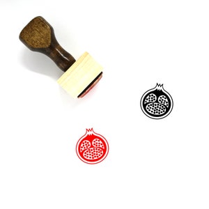 Pomegranate Wooden Rubber Stamp No. 87