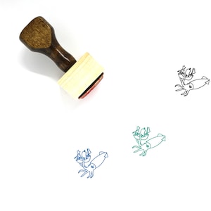 Kraken Wooden Rubber Stamp No. 11