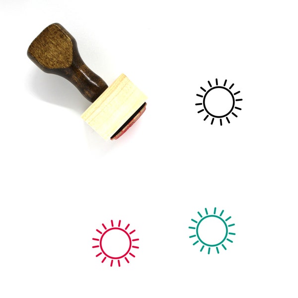 Sunshine Wooden Rubber Stamp No. 16