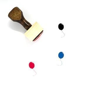 Ballon aus Holz Stempel