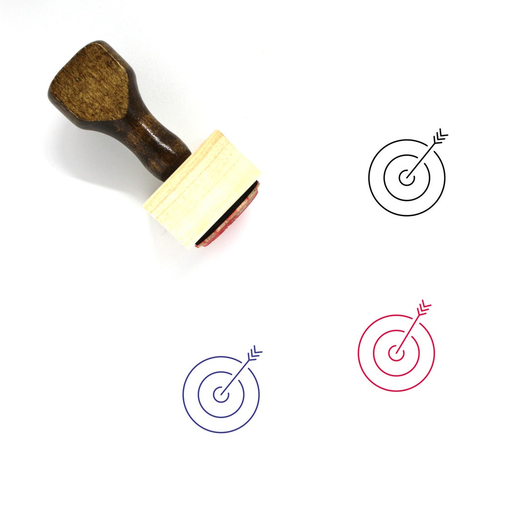 Target Stamps Target Wooden Rubber Stamp No. 223 - Etsy