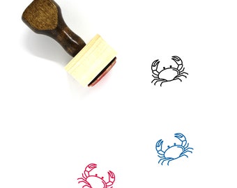 Crab Wooden Rubber Stamp No. 59