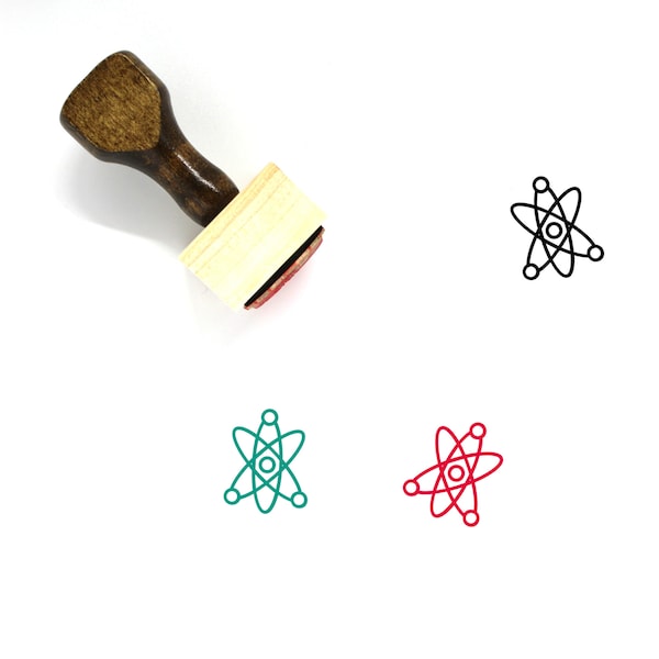 Quantum Physics Houten Rubber Stempel Nr. 1