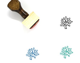 Tree Wooden Rubber Stamp No. 504