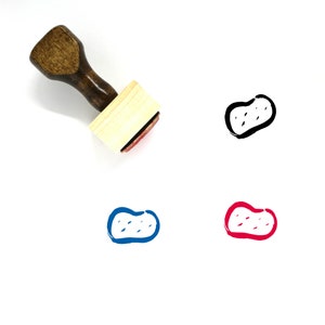 Sello de goma de madera de patata