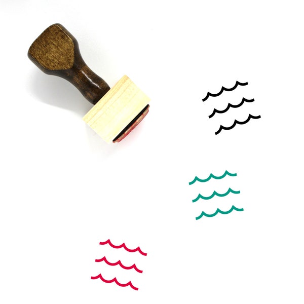 Tide Houten Rubber Stempel Nr. 23