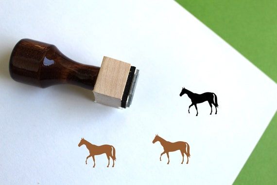Wooden Stamp QUARTER HORSE Horse Stamp