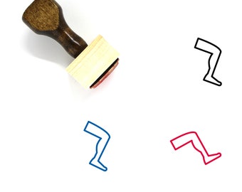 Leg Wooden Rubber Stamp No. 1