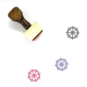 Helm Wooden Rubber Stamp