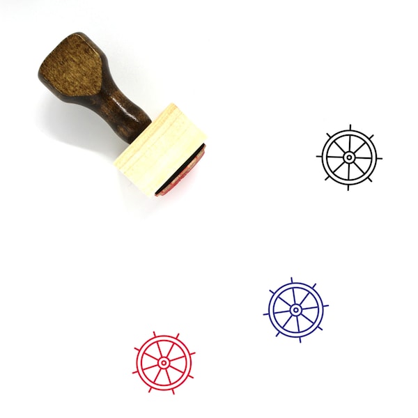 Helm Wooden Rubber Stamp
