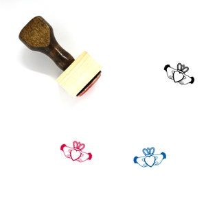 Claddagh Wooden Rubber Stamp
