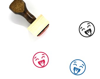 Smileys Wooden Rubber Stamp No. 19