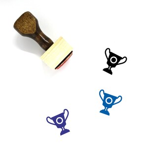 Trophy Wooden Rubber Stamp No. 447