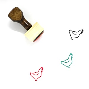 Tampon en bois poulet