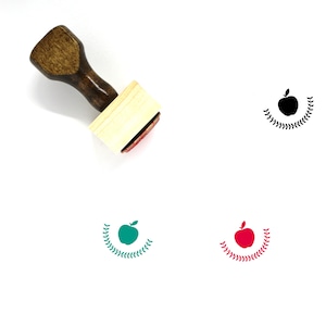 Premium Food Wooden Rubber Stamp