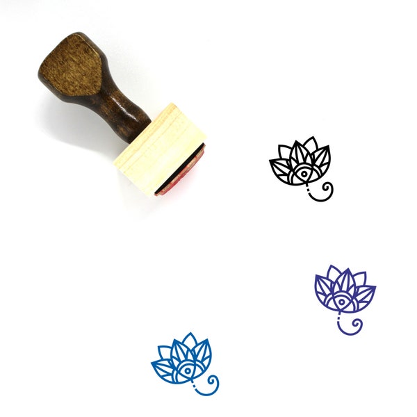 Lotus Wooden Rubber Stamp No. 54