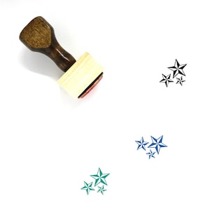Estrellas Sello de goma de madera No. 73