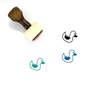 Sello de goma de madera Baby Duck No. 1