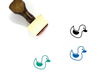 Baby Duck Wooden Rubber Stamp No. 1
