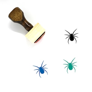 Spider Wooden Rubber Stamp No. 20