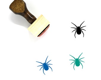 Spider Wooden Rubber Stamp No. 20