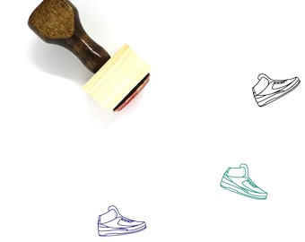 Sneaker Wooden Rubber Stamp No. 94