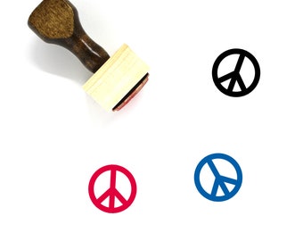 Peace Wooden Rubber Stamp No. 231