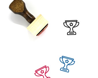 Champions Wooden Rubber Stamp No. 4
