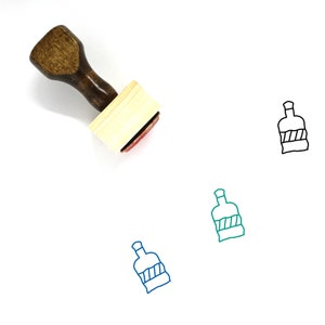 Whiskey Bottle Rubber Stamp n ° 8