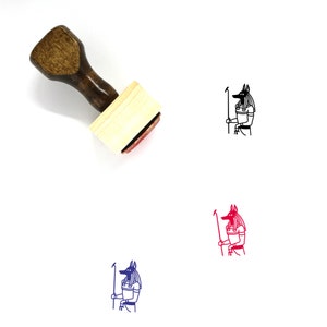 Anubis Wooden Rubber Stamp No. 1