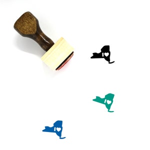 New York Stempel aus Holz