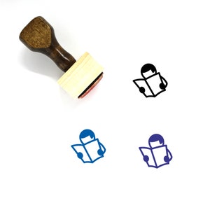 読書用木製ゴム印 No.130
