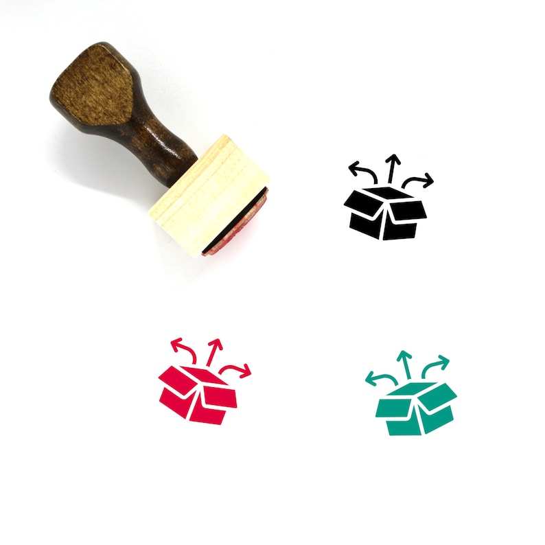 3 Order Processing Wooden Rubber Stamp No