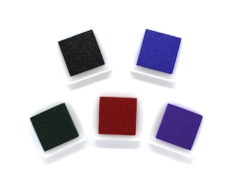 Mini Cube Ink Pad for Wooden Rubber Stamps (Multiple colors available)