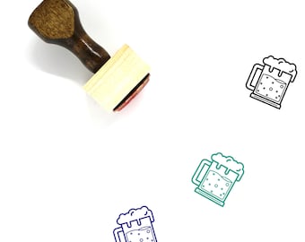 Beer Wooden Rubber Stamp No. 237