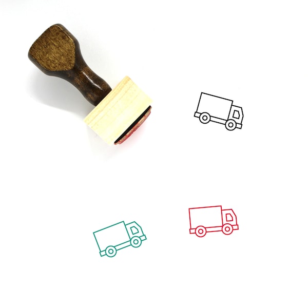 Cargo Truck Houten Rubber Stempel Nr. 45